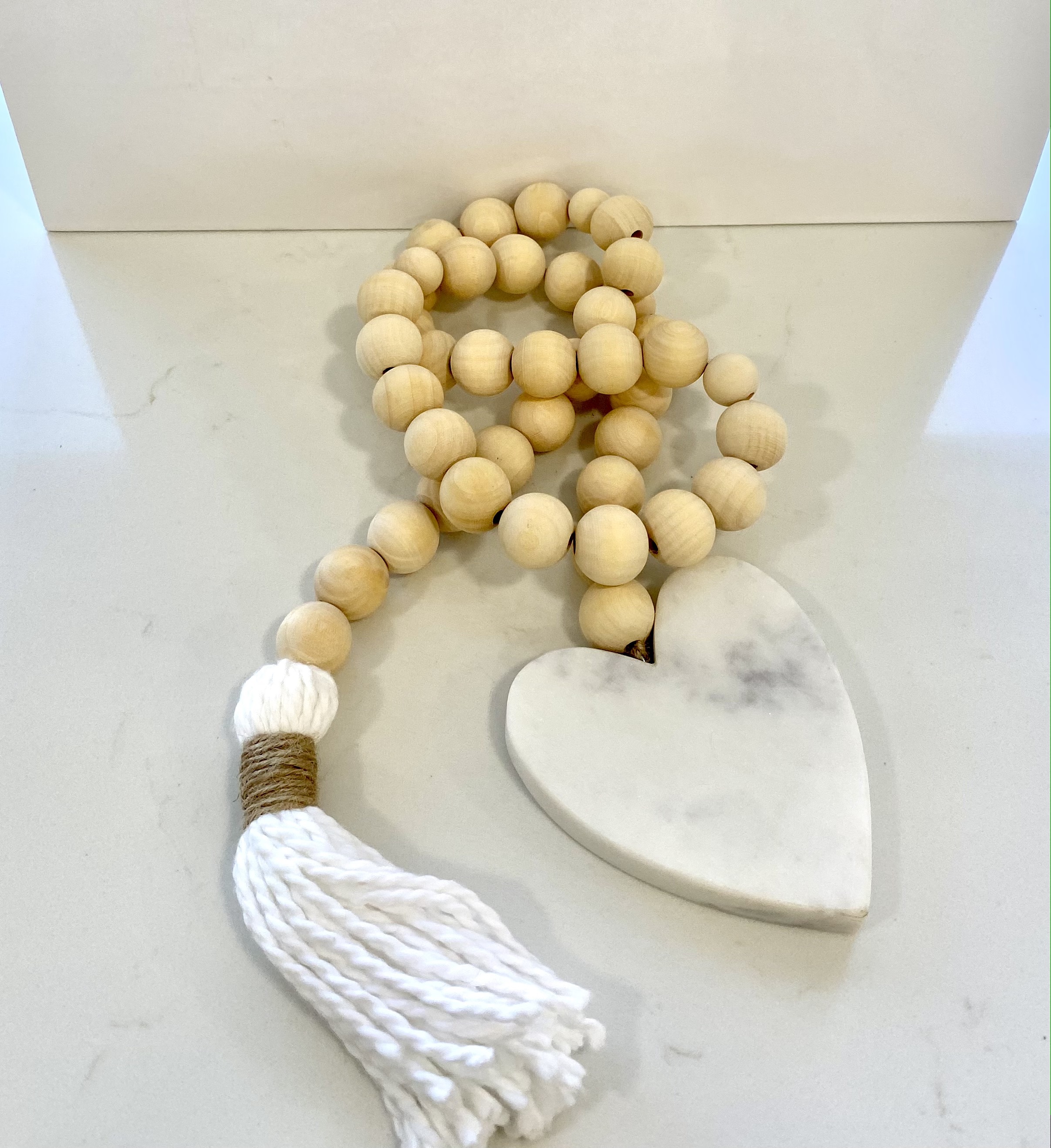 Welcome beads Solid Marble heart