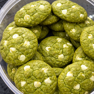 Matcha Choc Chip Cookies