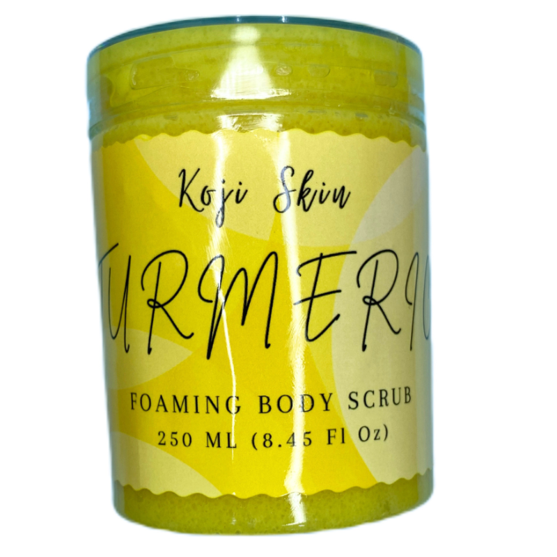 Turmeric Foaming Body Scrub (250ml container)