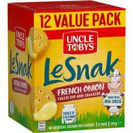 Uncle Tobys French Onion Crackers 264g Main Image