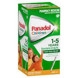 200ml 1-5yrs Panadol for children Orange flavour 