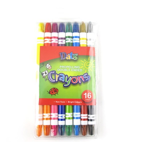 16 Propelling Double ended Crayons  Main Image