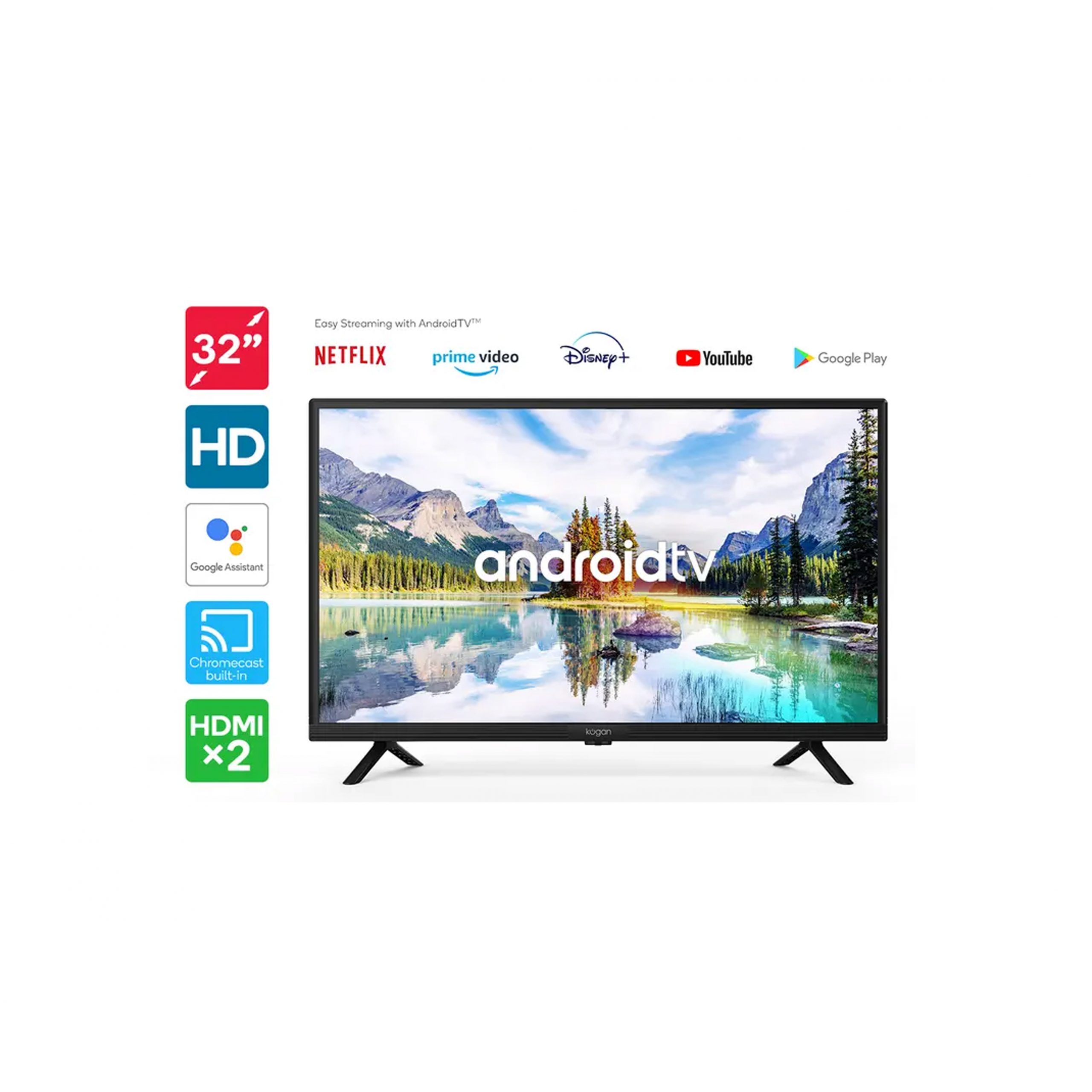 Kogan 32” Smart Led HD Android Tv Main Image