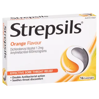 Strepsils Orange flavour 16 Lozenges