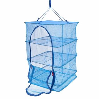 Fish Drying Net 4 Layer Blue 