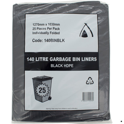 140ltr Garbage Bin Liner 25pcs Main Image