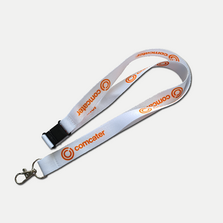 White Branded Lanyard