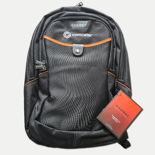 Black Branded Laptop Backpack