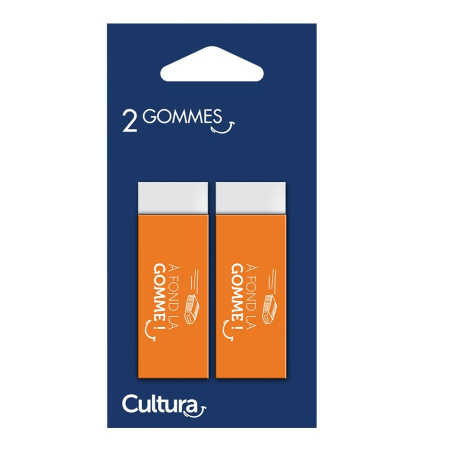 Lot de 2 gommes :