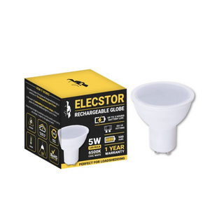 Rechargeable 5W Led Bulb Cool White G10 Fitting