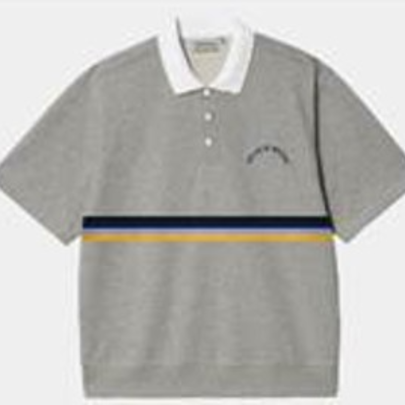 POLO GRIS RETRO 2023