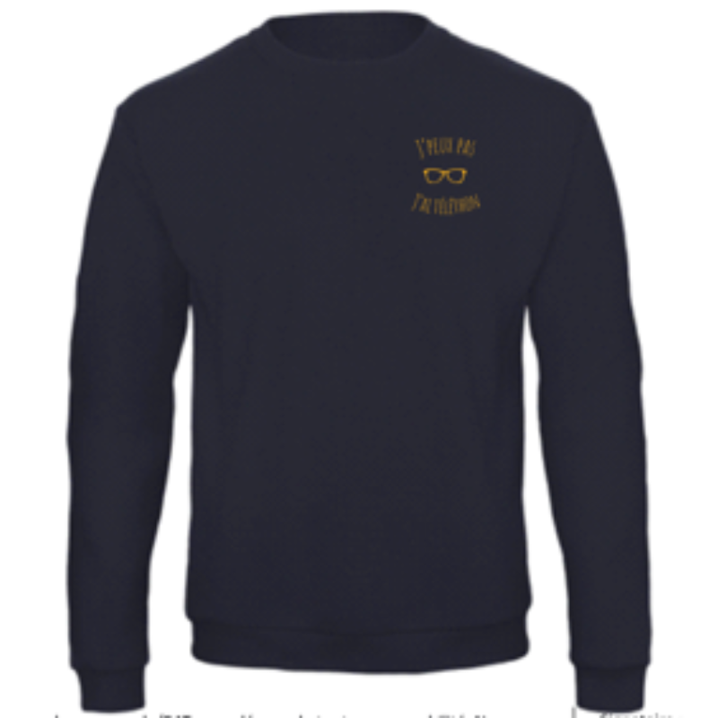 SWEAT BLEU MARINE TELETHON