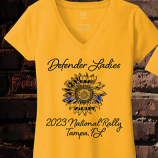 Women's Short Sleeve V-Neck Maize Yellow