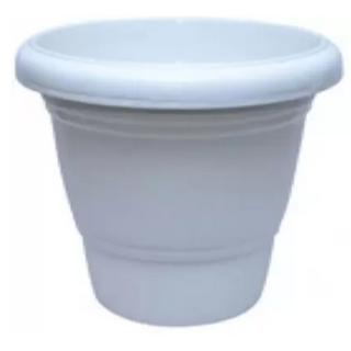 PLANTER WHITE WITH FOOT