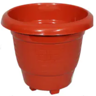 PLANTER (RED) WITH FOOT