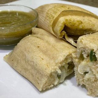 Chile Poblano Queso Tamales