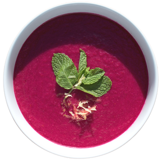 Cucumber Beets - Organic Raw Chilled Soup  Image