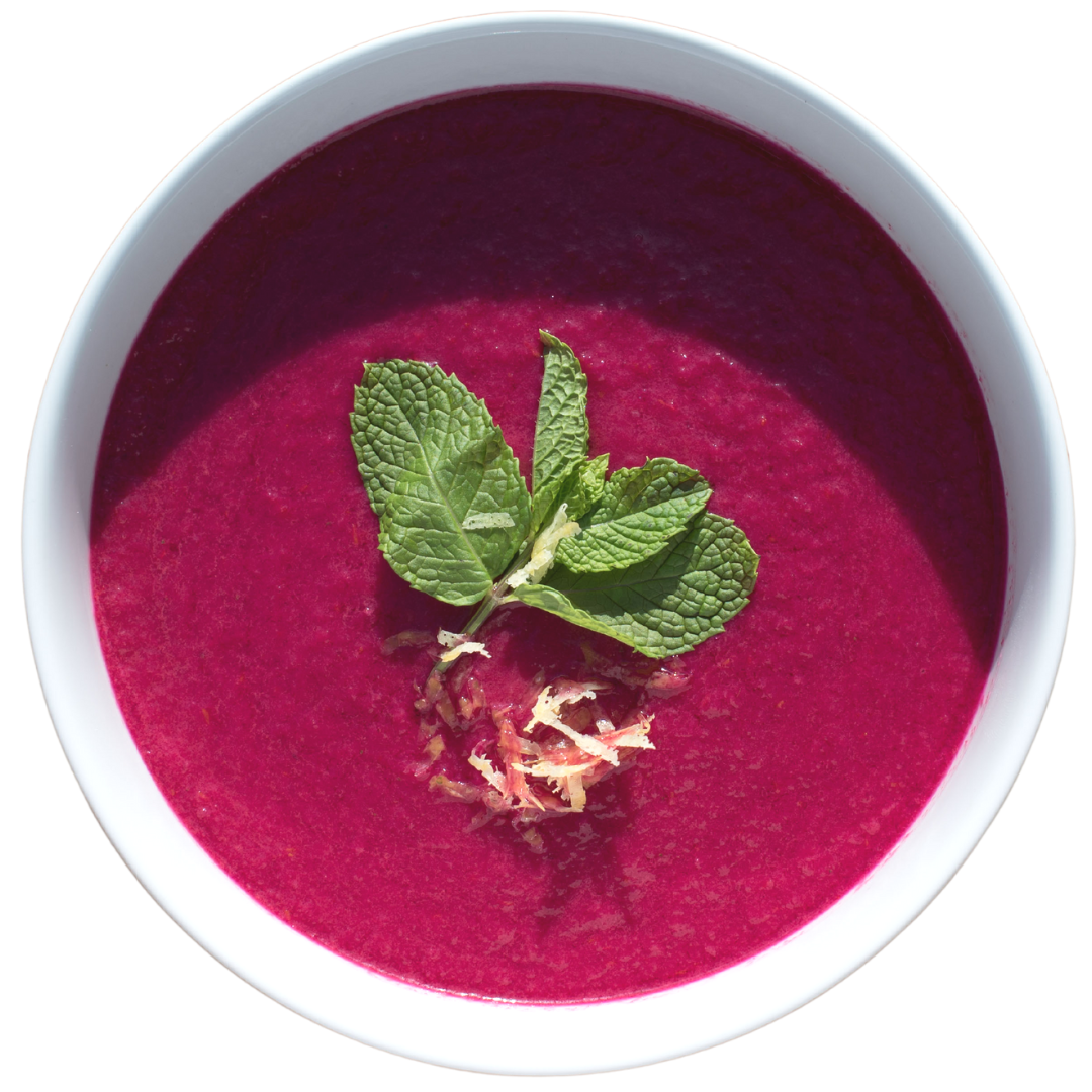 Cucumber Beets - Organic Raw Chilled Soup  Large Image