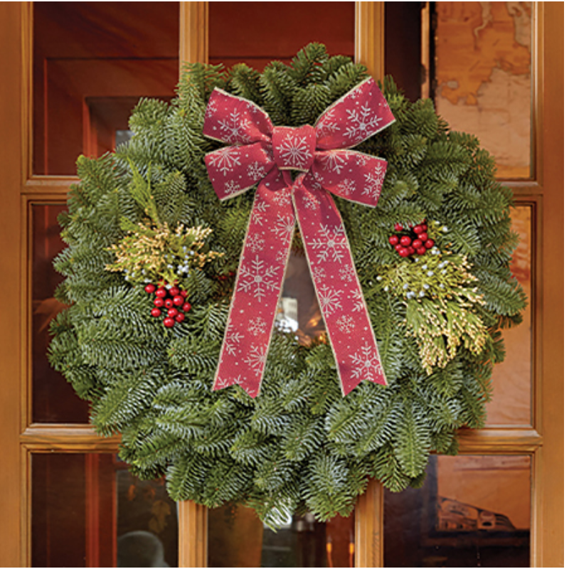 22" Mixed Evergreen Wreath (W4M)