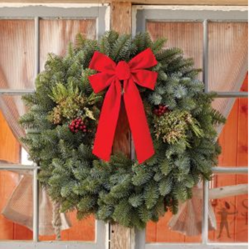 28" Mixed Evergreen Wreath (W3) Main Image