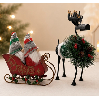 Reindeer, Sleigh and Gnome Set (R8)