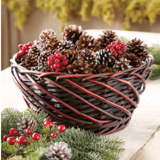 Rustic Pine Cones (Basket & berries not included)