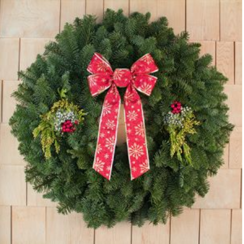 28" Mixed Evergreen Wreath (W3M)