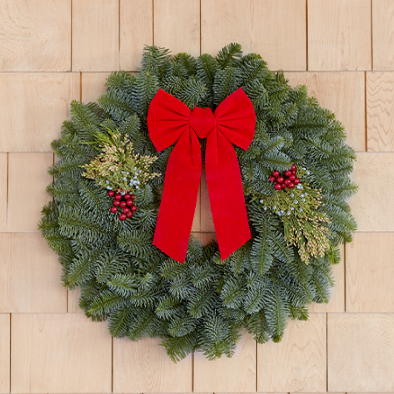 22" Mixed Evergreen Wreath (W4) Main Image