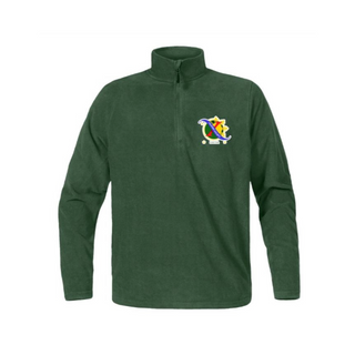 Zip Neck Green Fleece with Filsoc Logo