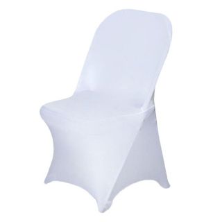 White Spandex Folding Chair Covers