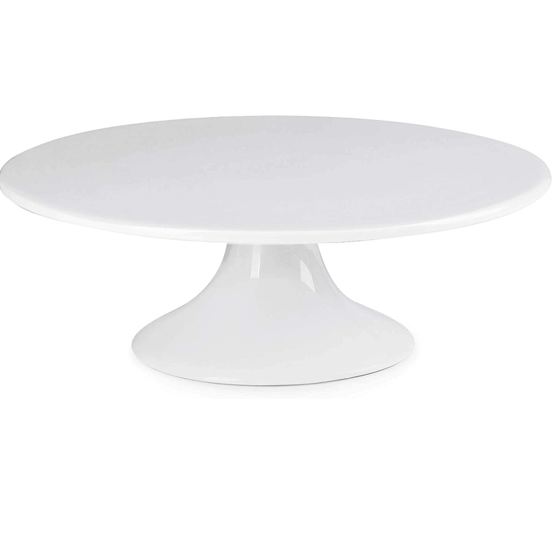 White Cake Stand 10"