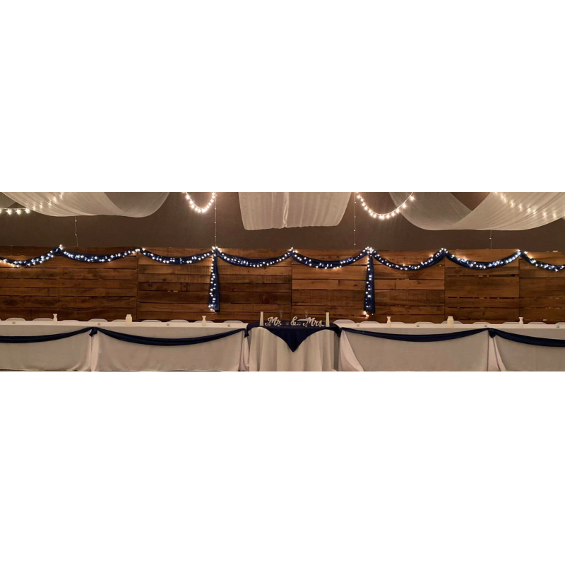 40ft x 7ft Wood Wall