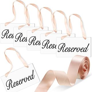 6 Reserved Signs (White Ribbon)