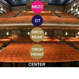 Orchestra Front Center or Right Tickets (First Two Rows AA or BB)