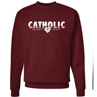Crewneck - Maroon Design 2