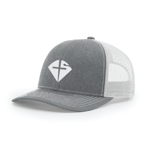 Trucker Hat - Grey & White