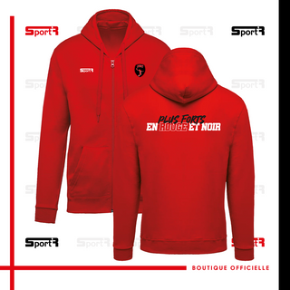 Veste zippée Capuche Unisexe - Rouge