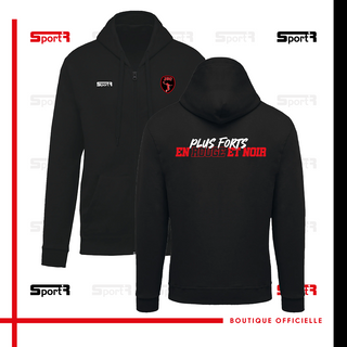 Veste zippée Capuche Unisexe - Noir