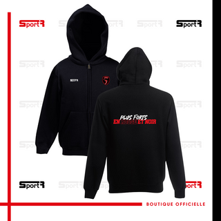 Veste zippée capuche Enfant - Noir