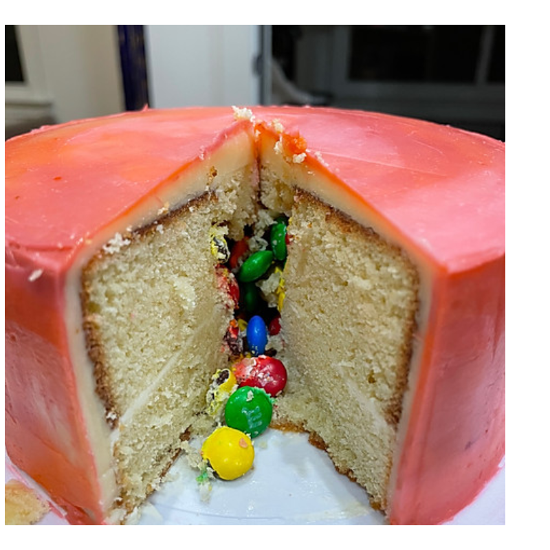 M&M Filled Strawberry Cake  Main Image