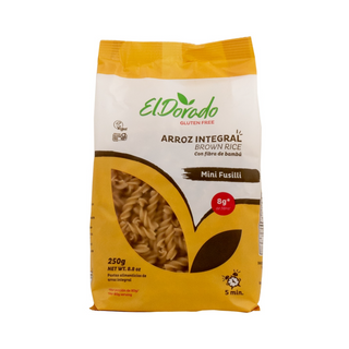 Pasta Arroz integral y Bambú mini Fusilli 250g (Gluten Free Brown Rice Bamboo Pasta)