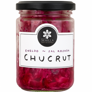 240g Chucrut Organico con Eneldo & Sal Rosada (Organic Sauerkraut with Dill & Pink Salt)