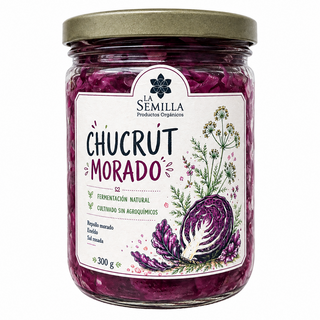  300g Chucrut Organico con Eneldo & Sal Rosada (Organic Sauerkraut with Dill & Pink Salt)