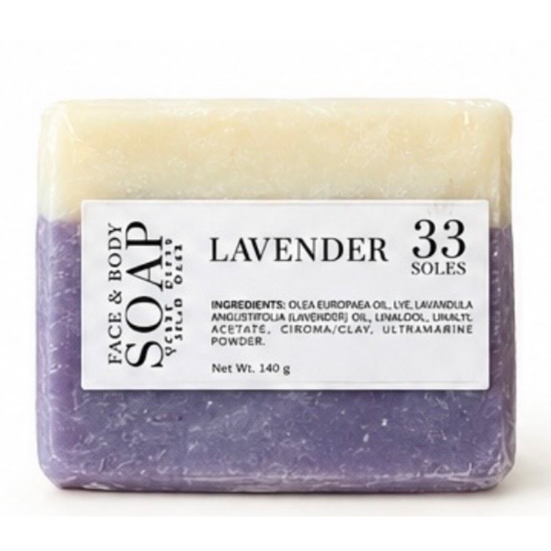 Jabón en Barra Artesanal 140g LAVANDA (Lavender Soap)