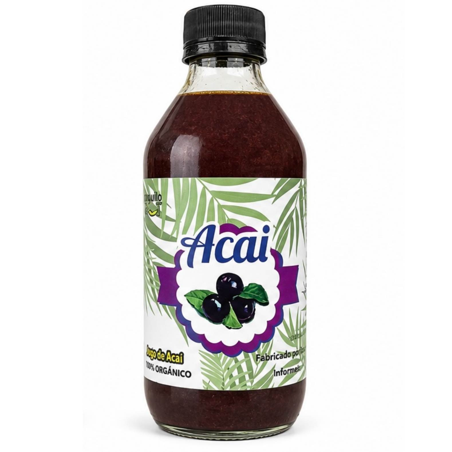 Sirope de acaí orgánico 500ml (Organic acaí syrup)