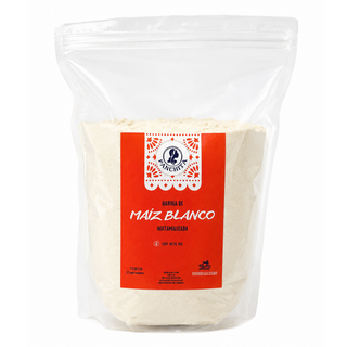 Harina de Maíz Blanca Nixtamalizada 1kg (White Corn Flour)