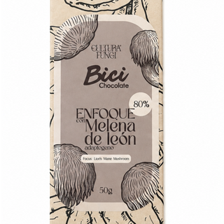 Chocolate oscuro 80% – melena de león (Lion's Mane Mushroom Chocolate)