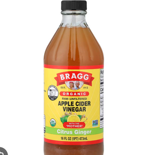 Vinagre Manzana Citrus Jengibre Orgánico 473ml (Organic Apple Cider Vinegar Citrus Ginger 16oz)