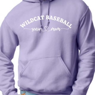 Wildcat Baseball Senior Mom *Lilac Hoodie*
