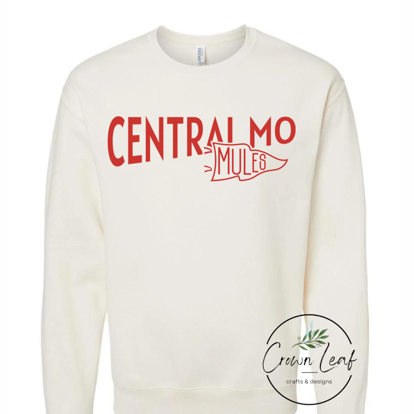 Central Mo Mules Sweet Cream Jerzees Brand